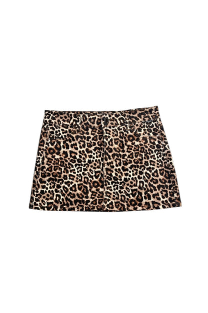 TIARA LEOPARD MINI SKIRT