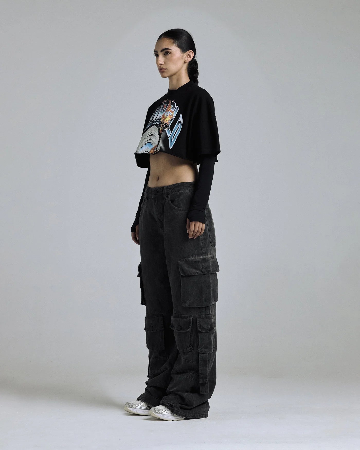 GENESIS PT02 TORCH CROP TOP BLACK