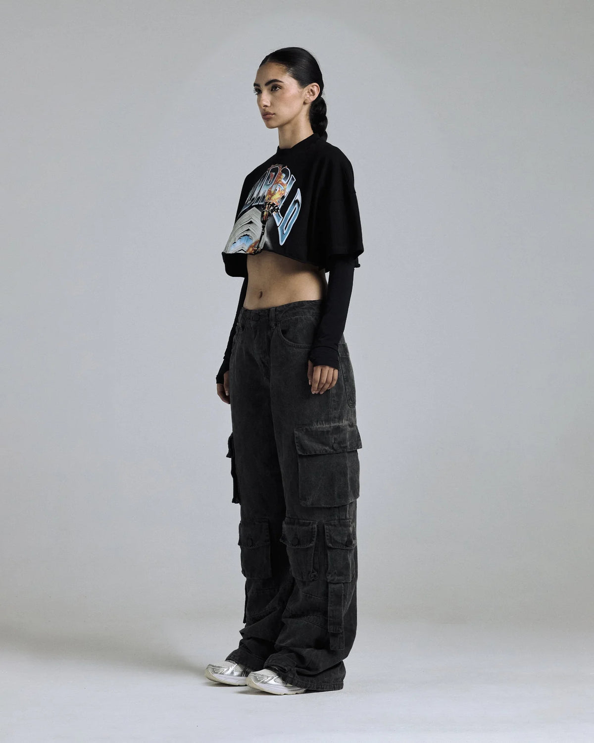 GENESIS PT02 TORCH CROP TOP BLACK