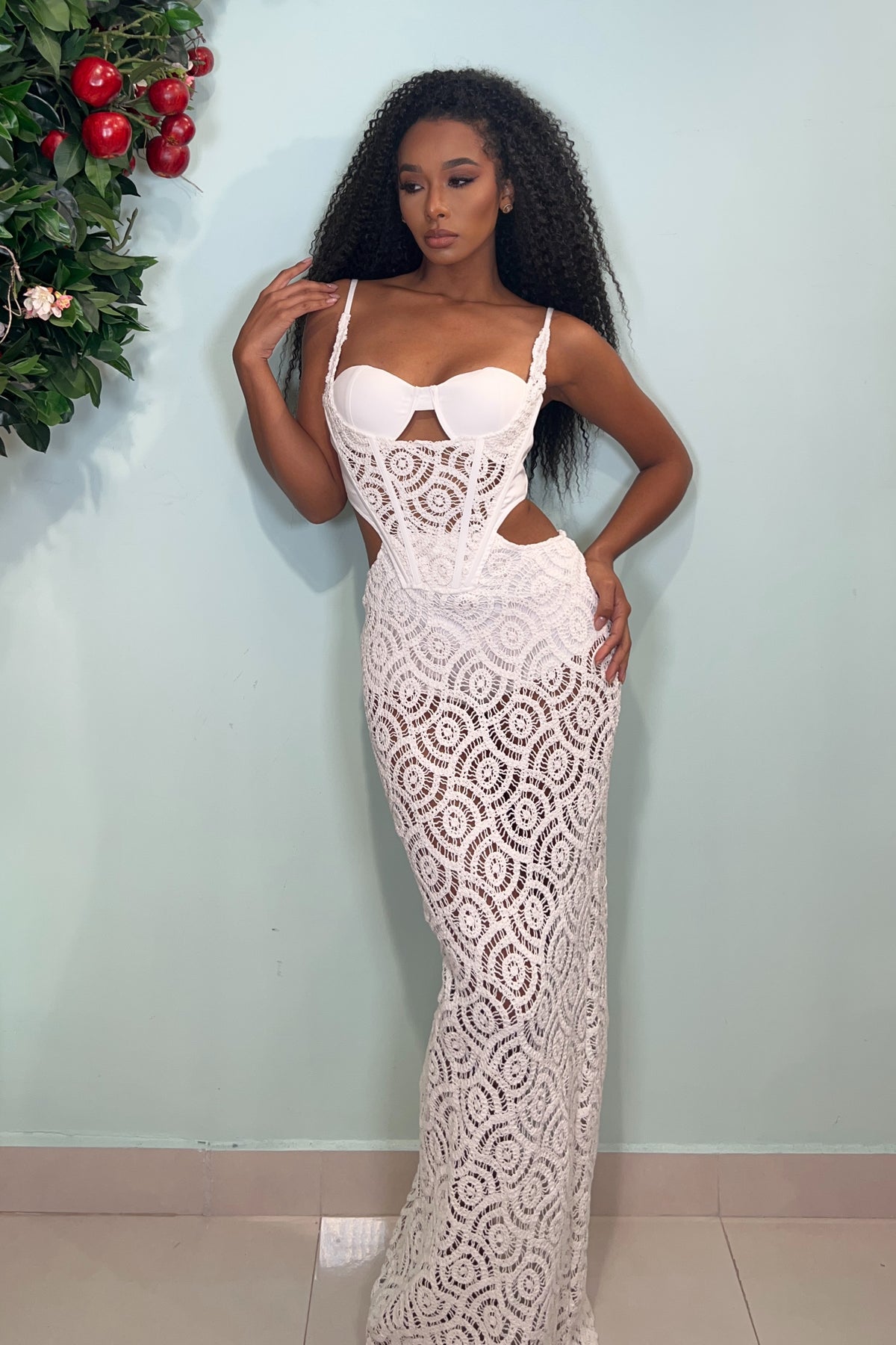 PERIONI CROCHET IN WHITE
