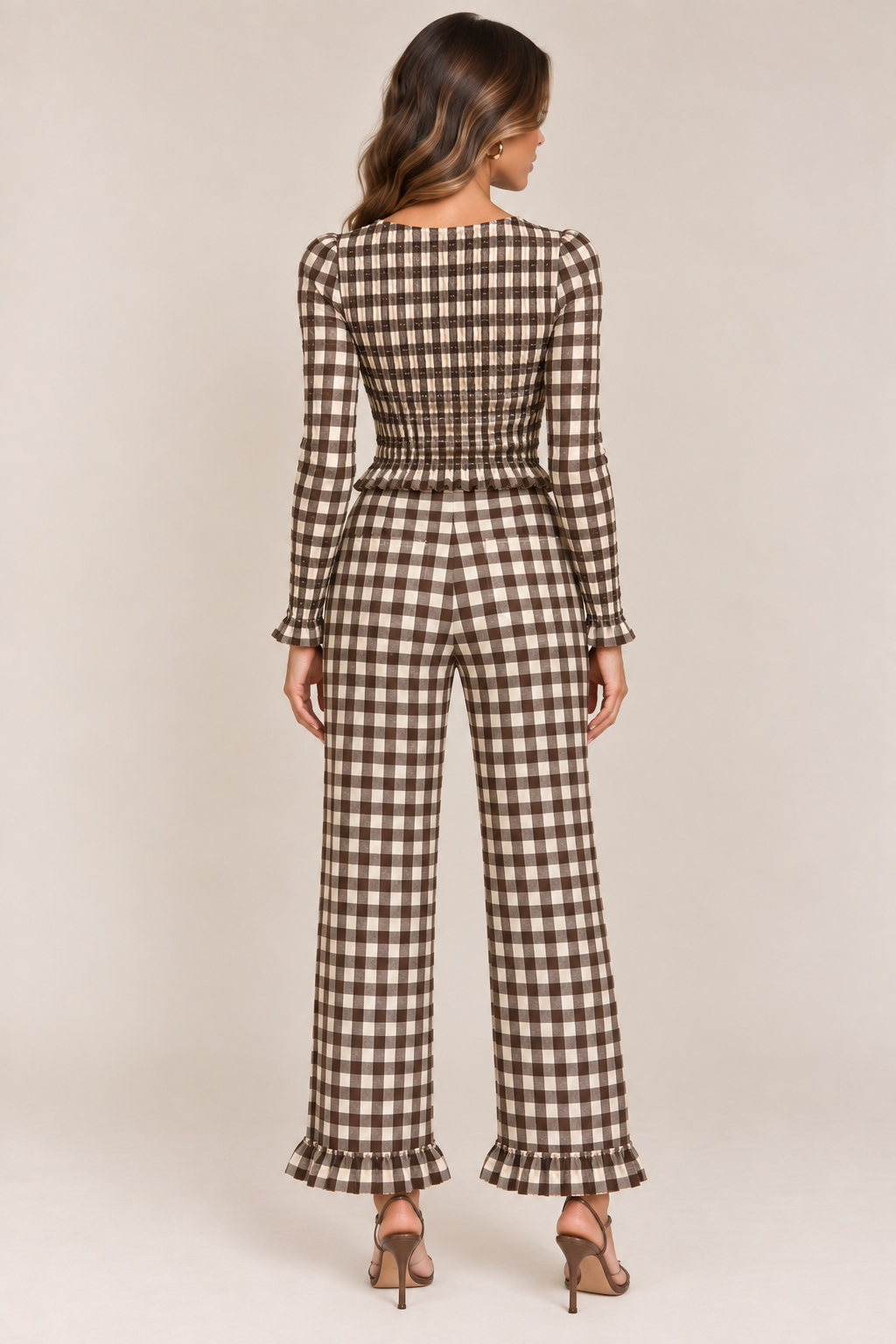 OLLIE GINGHAM PANTS SET