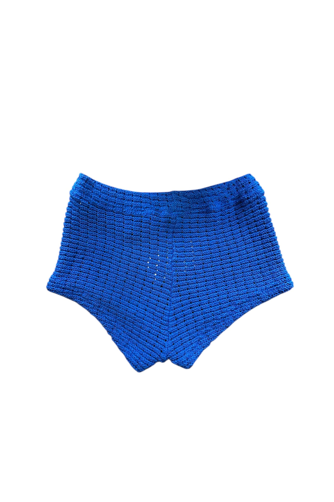 RIVIERA BLUE CROCHET SHORT