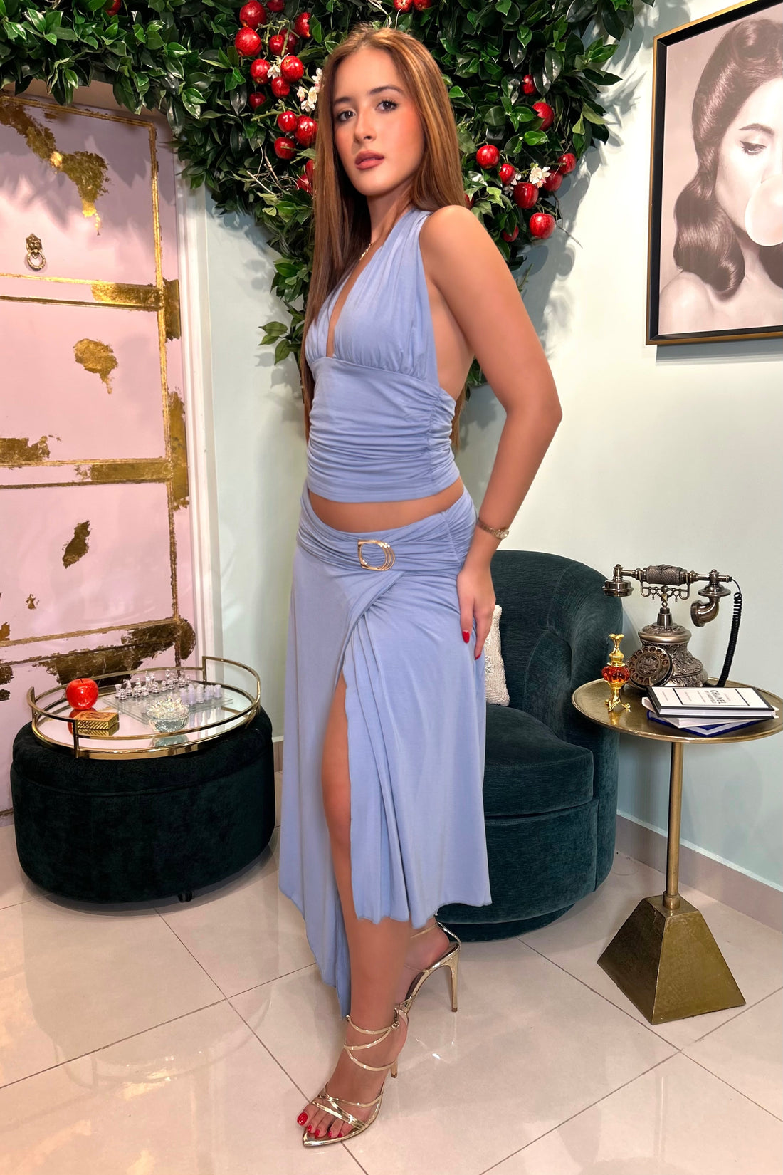 ZAYRA MIDI SKIRT SET