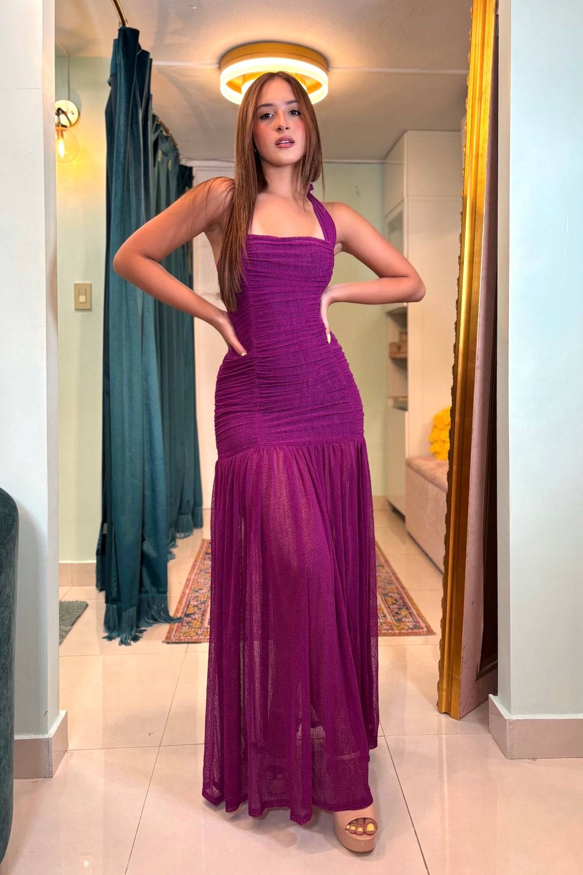 ELIORA HALTER DRESS