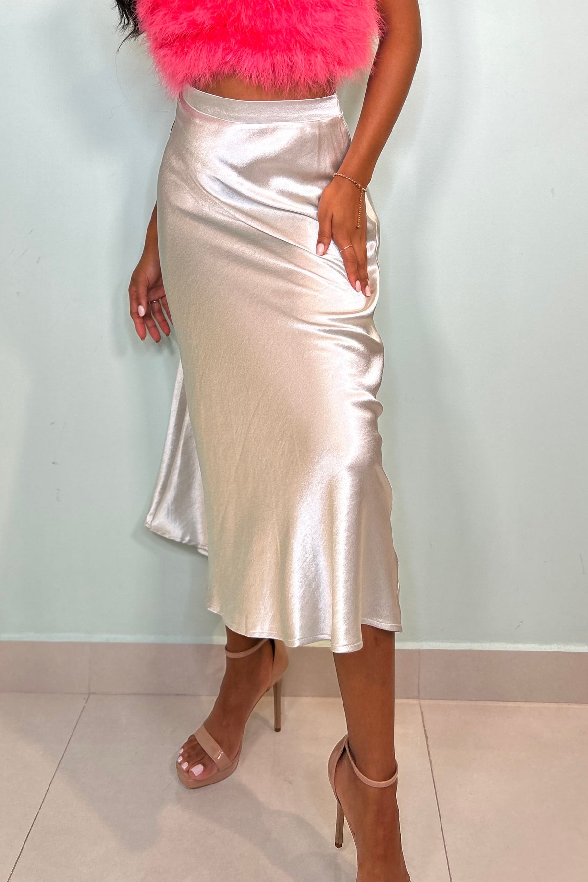 REBECA SILK SKIRT