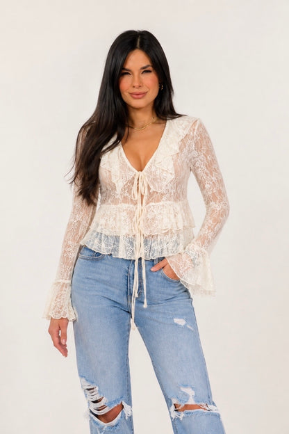 MELLY MESH LONGSLEEVE TOP