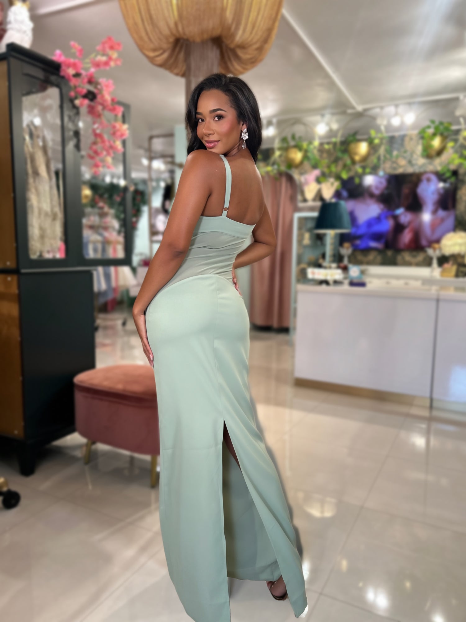 VERONICA SHEER MAXI DRESS