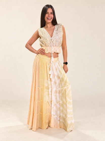 NEYDI CORAL SKIRT SET