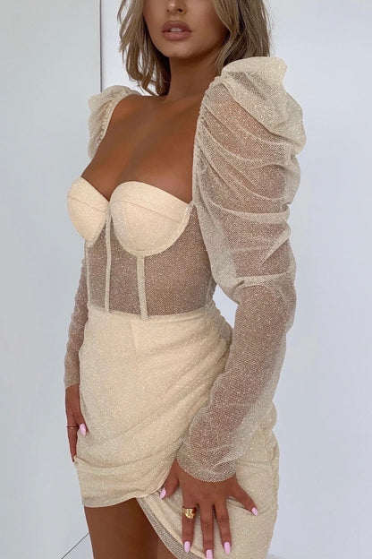 Champagne Corset Dress