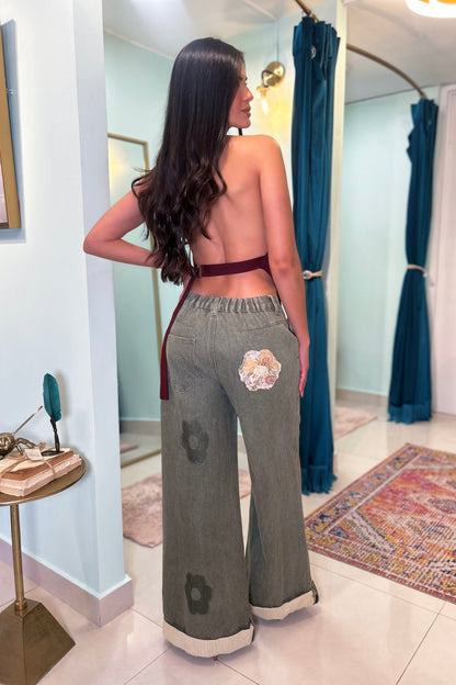 AZZIE PATCHWORK PANTS