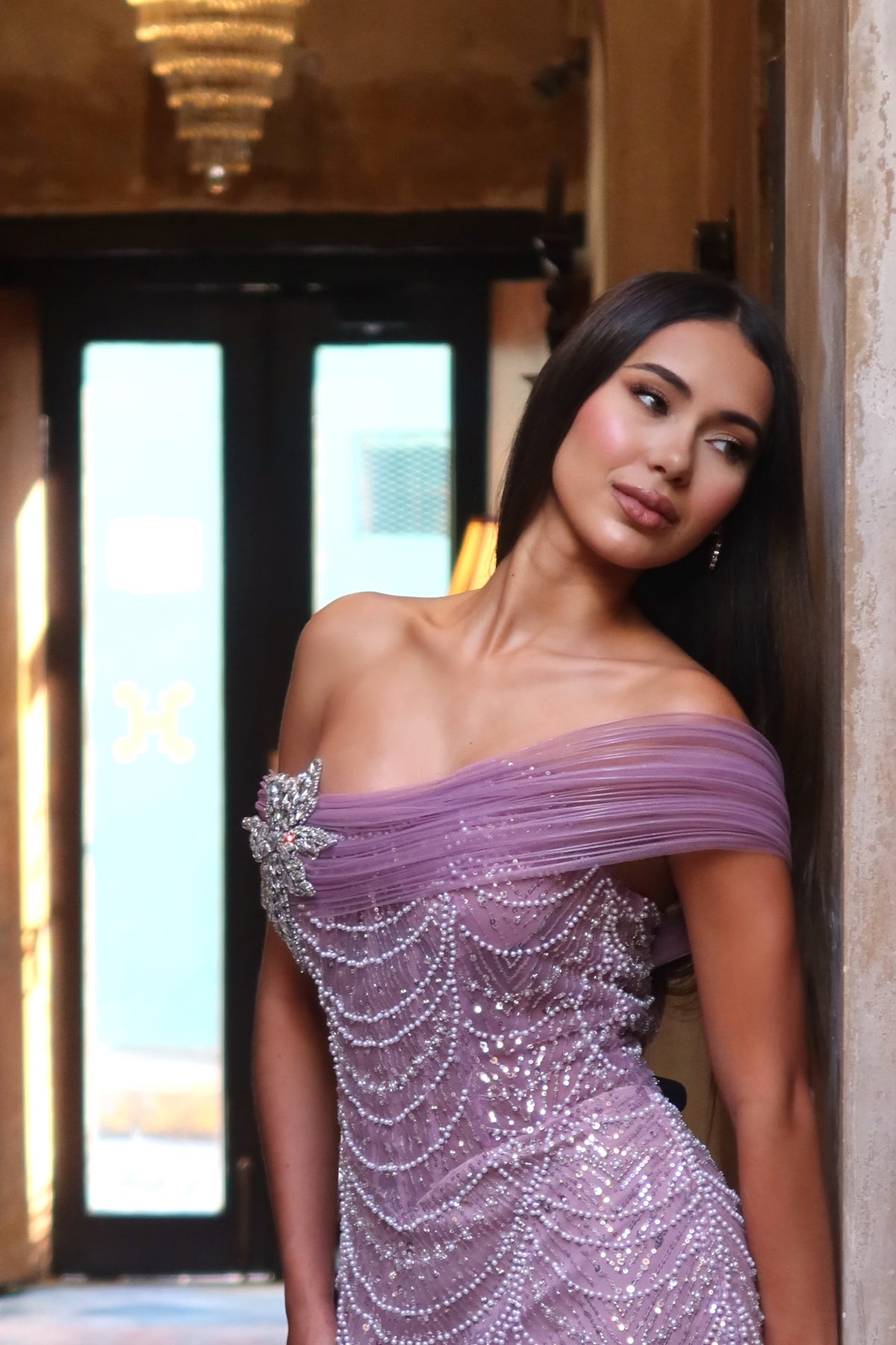 STARLIT ROSE DRESS