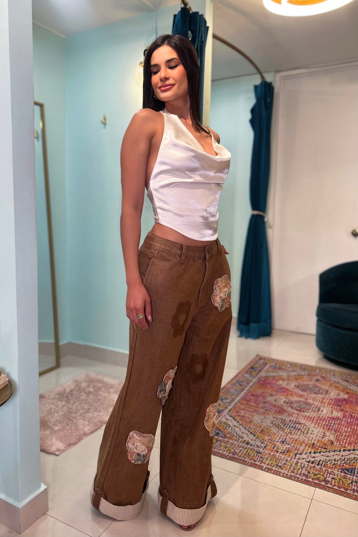 AZZIE PATCHWORK PANTS