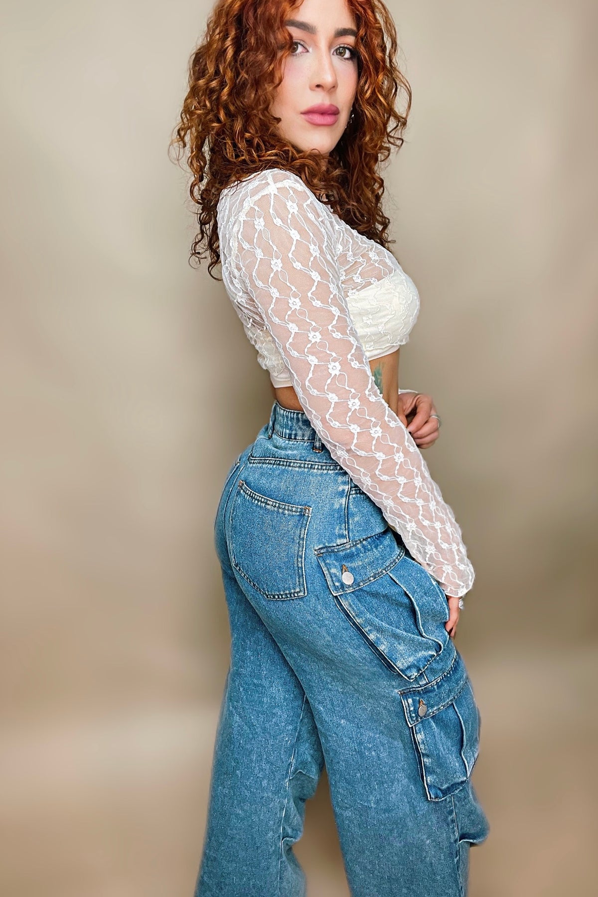 GRACE LACE CROP TOP
