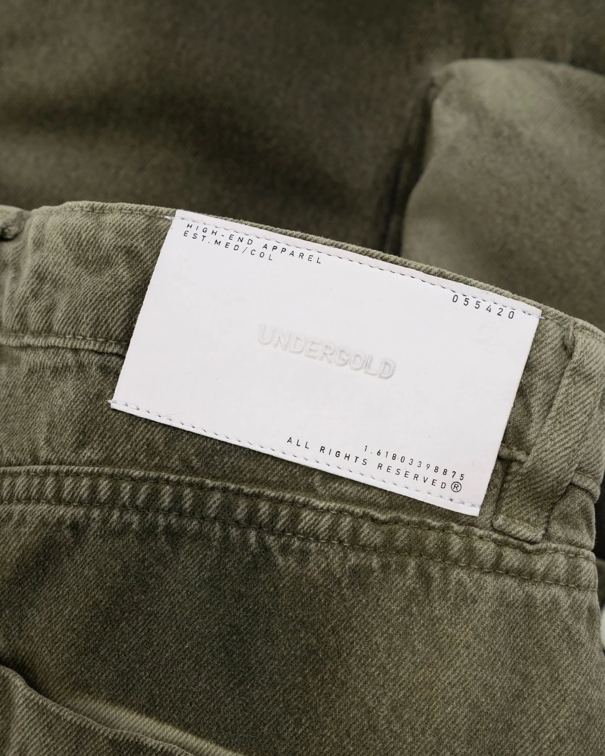 W BASIC MULTI-POCKET CARGO JEAN WASHED GREEN
