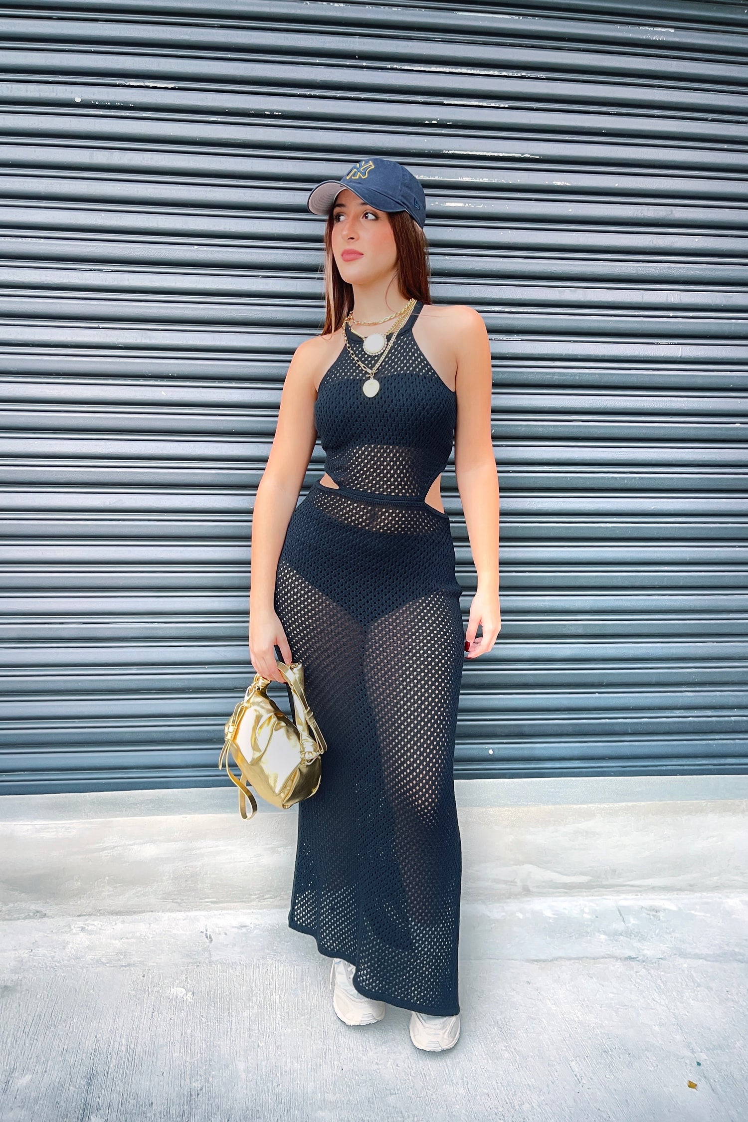 KALA CROCHET BLACK DRESS