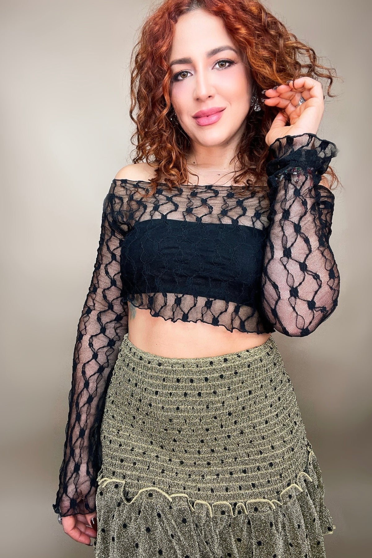 GRACE LACE CROP TOP