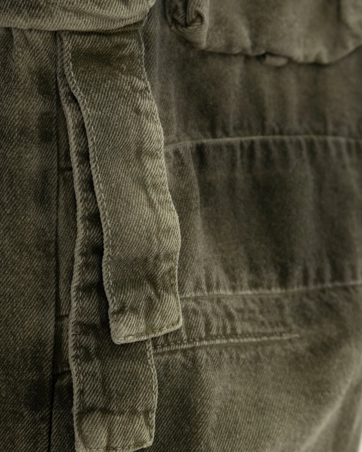 W BASIC MULTI-POCKET CARGO JEAN WASHED GREEN