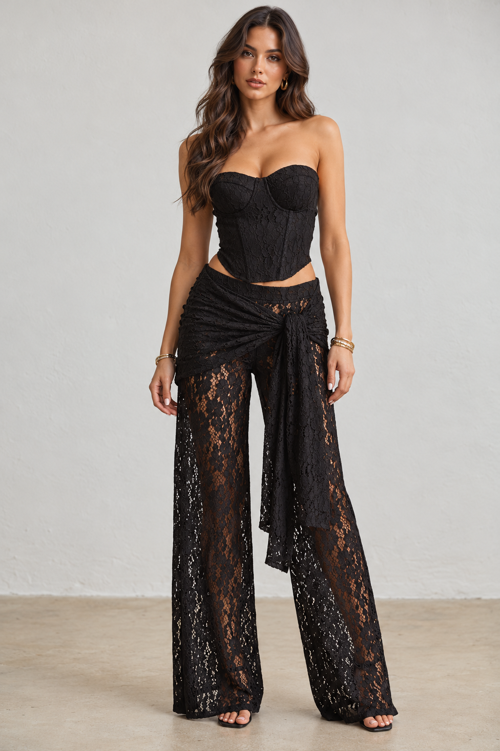 CARMELIA LACE PANT SET