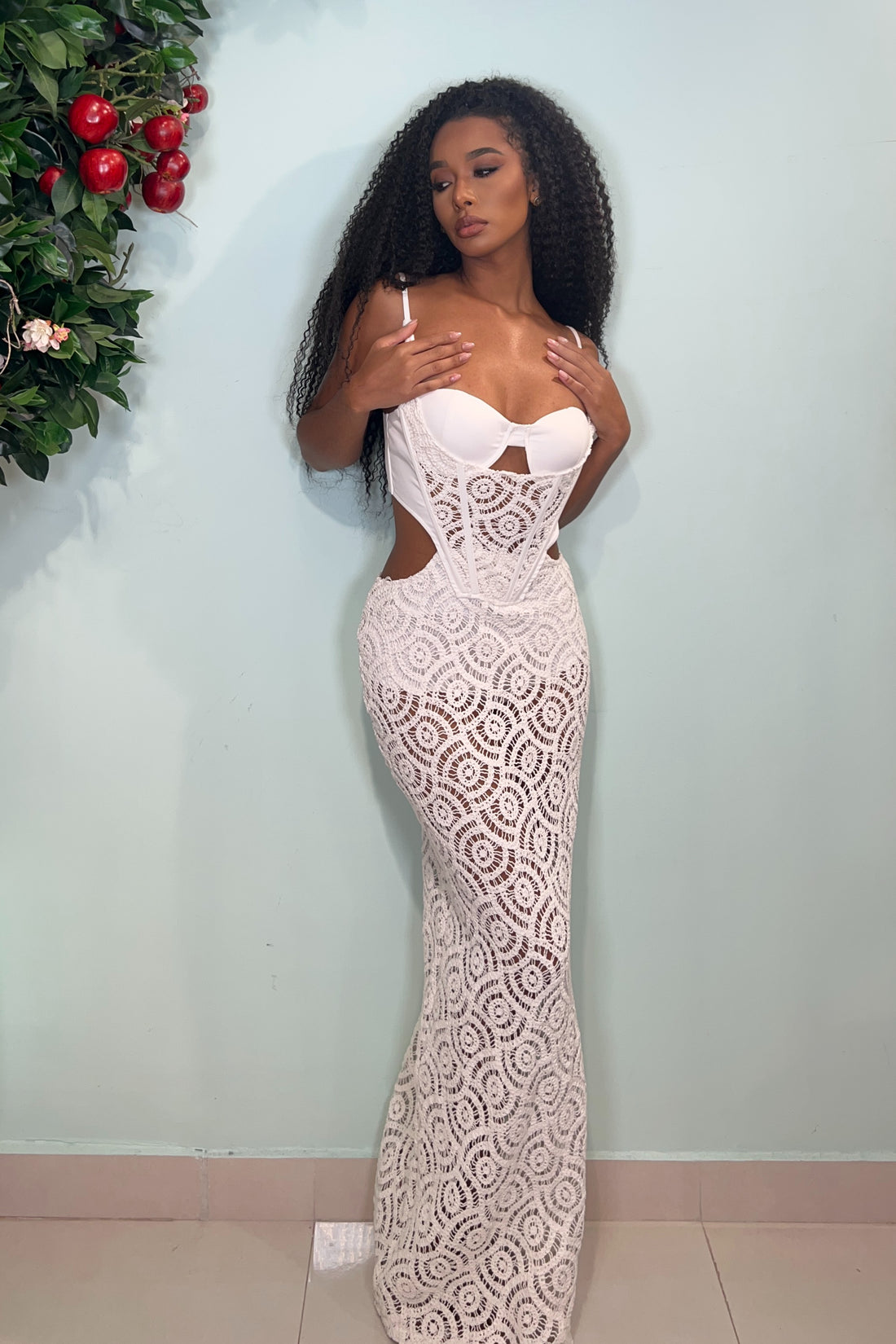PERIONI CROCHET IN WHITE
