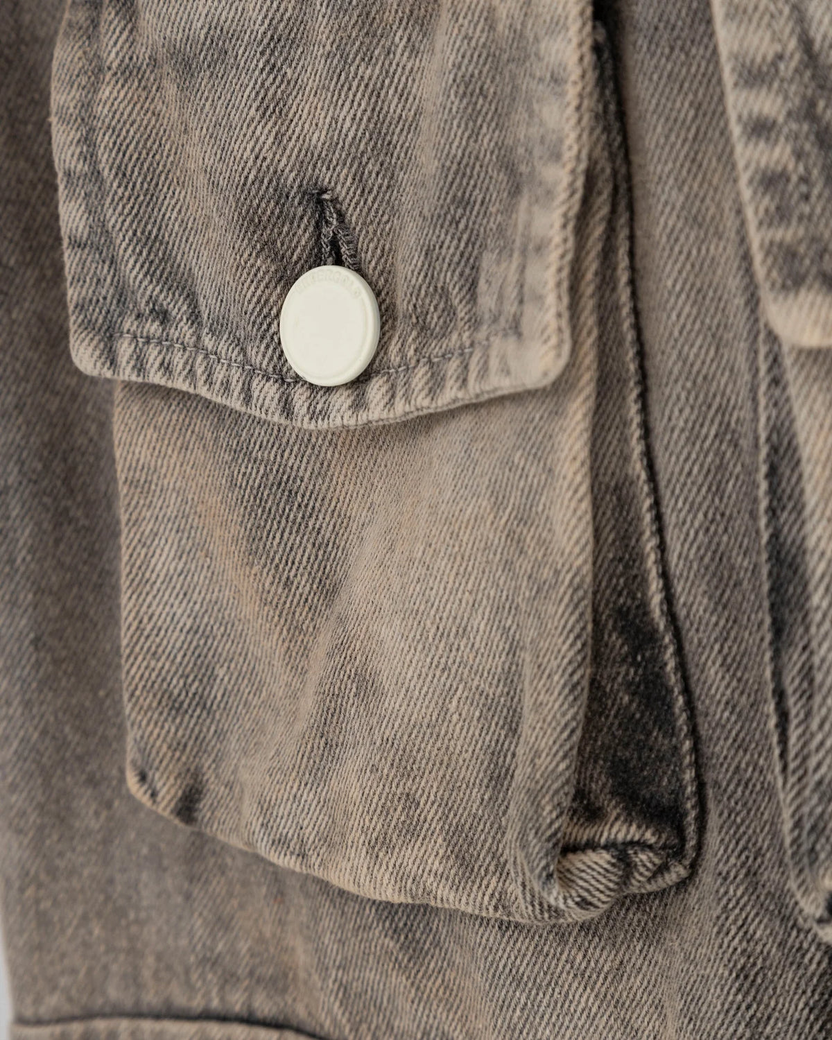 W BASIC MULTI-POCKET CARGO JEAN WASHED BROWN