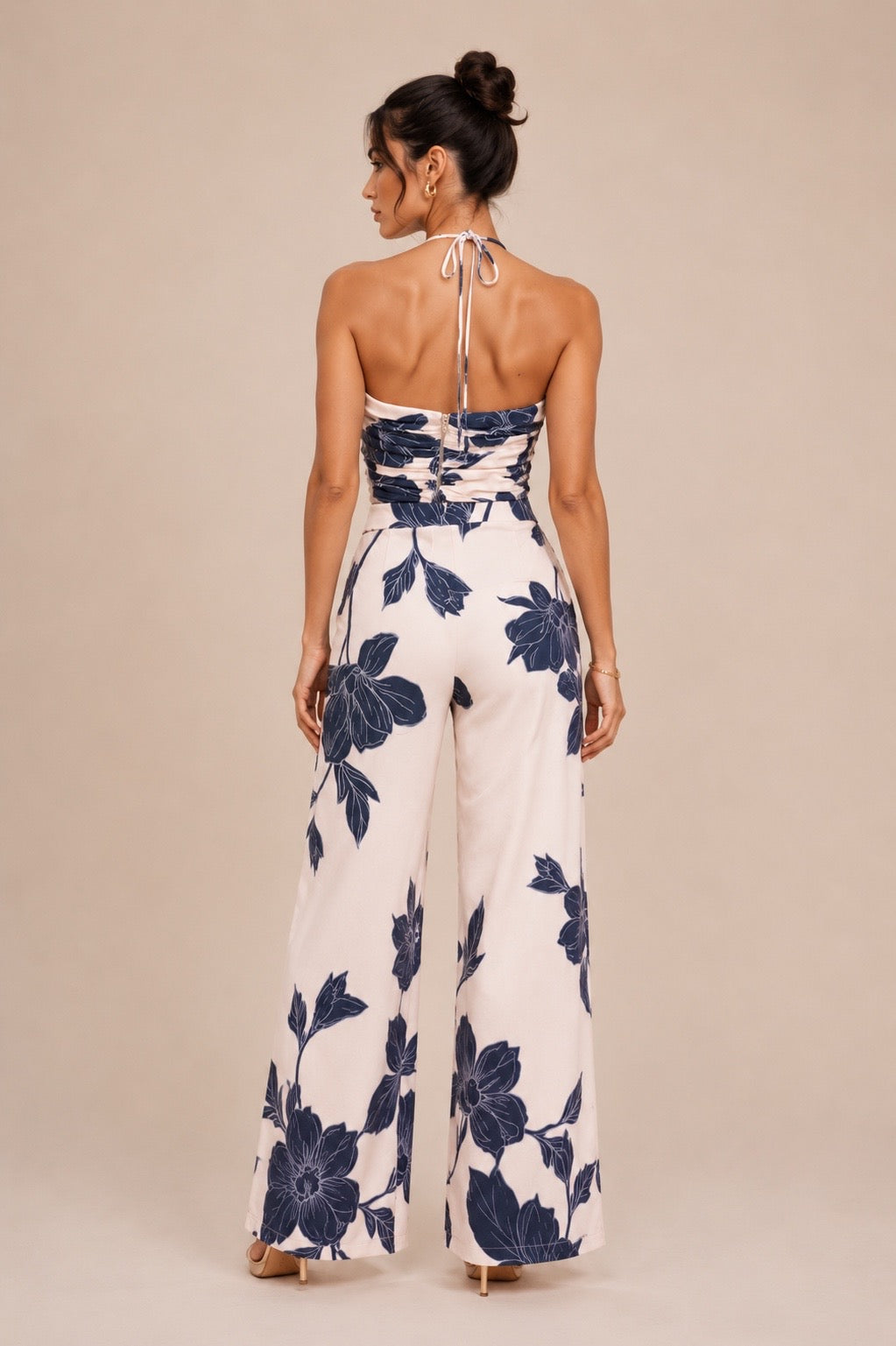 INDIGO CREAM PANT SET