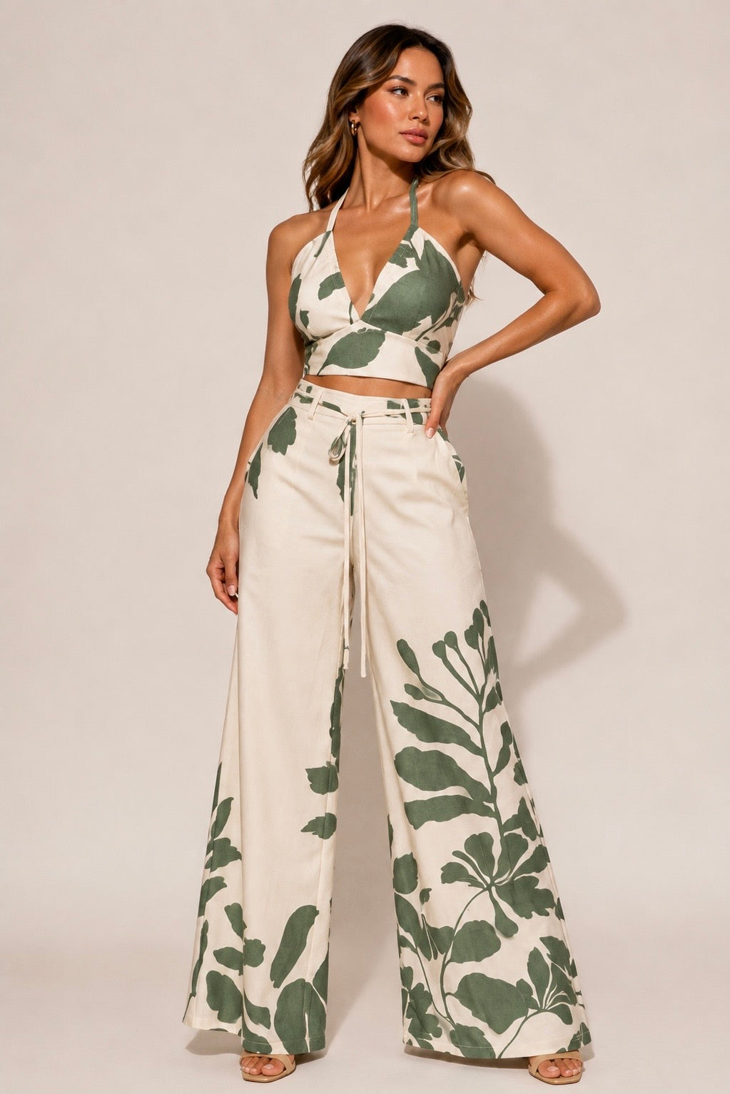 MIREYA LEAVE PANT SET