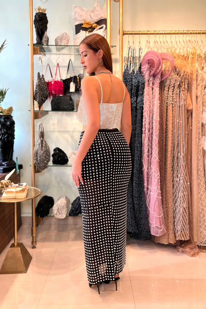 RHEA RHINESTONE SKIRT