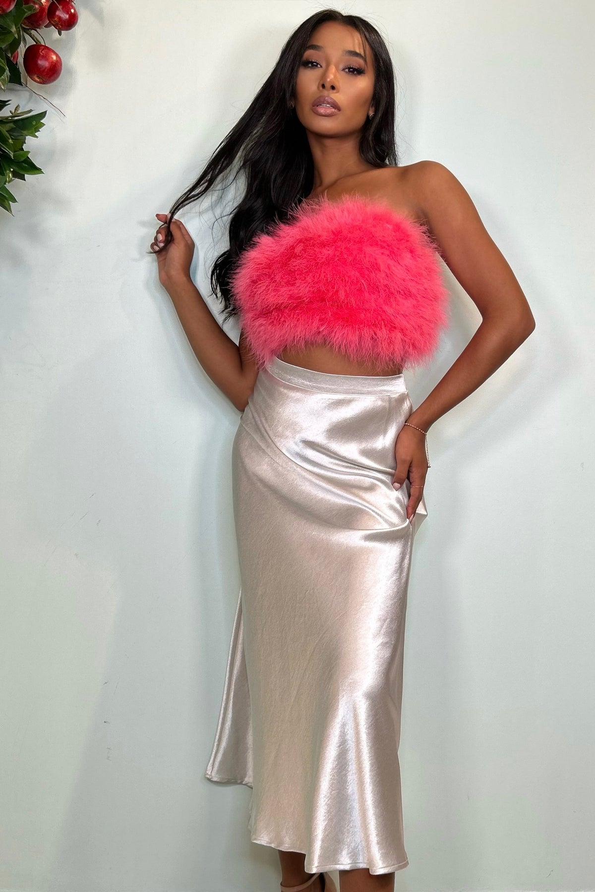 REBECA SILK SKIRT