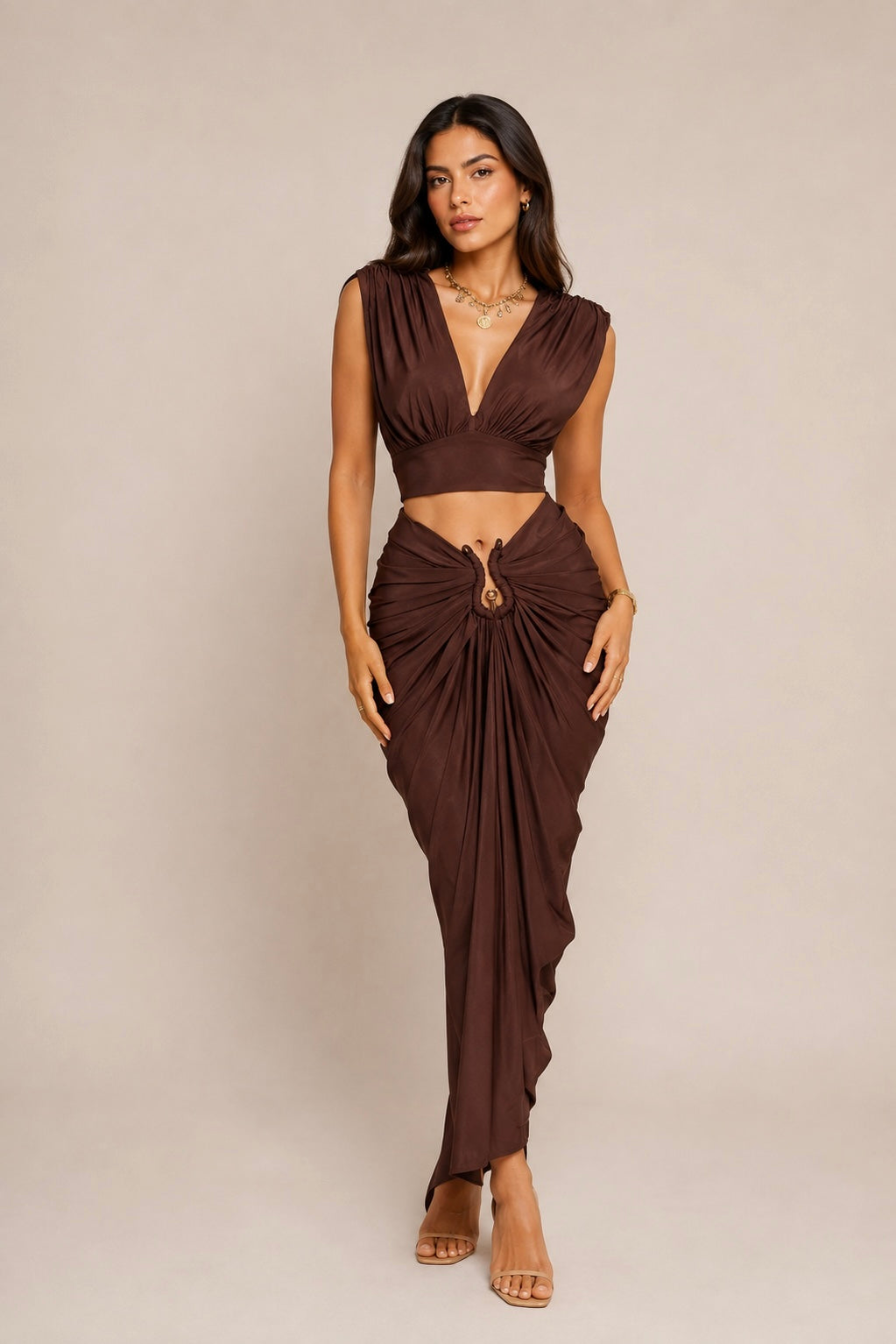 PIETRA CHOCOLATE SKIRT SET