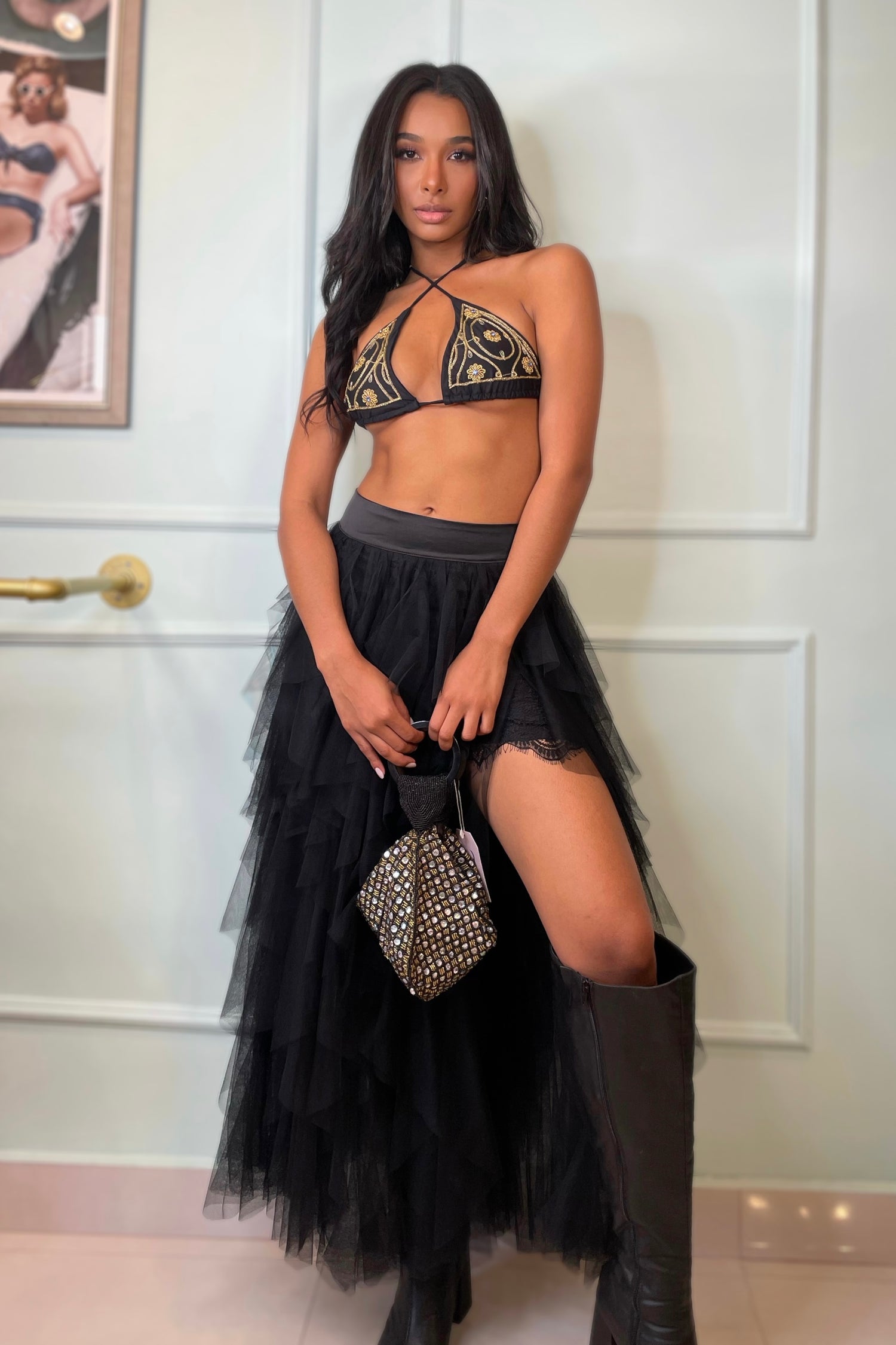 OLGA TULLE MAXI SKIRT