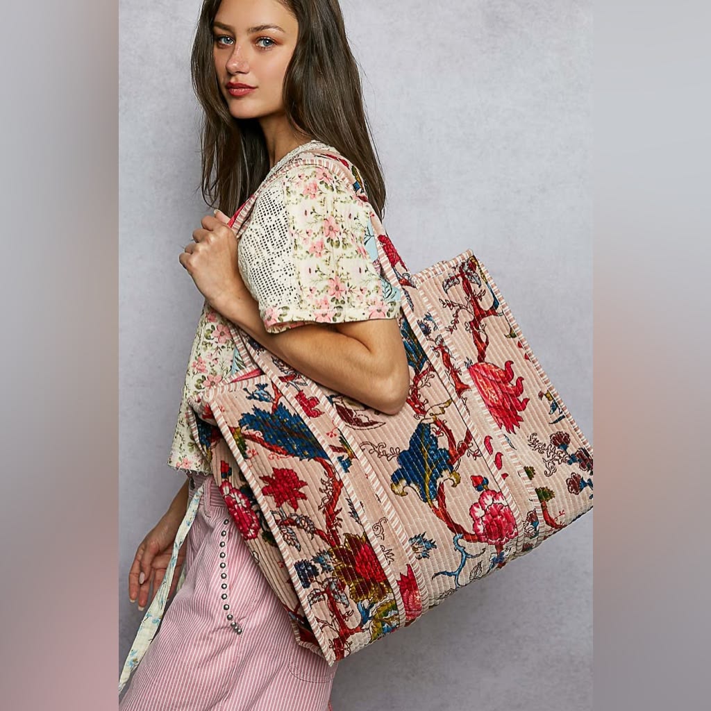 TROPICAL TOTE BAG /LARGE