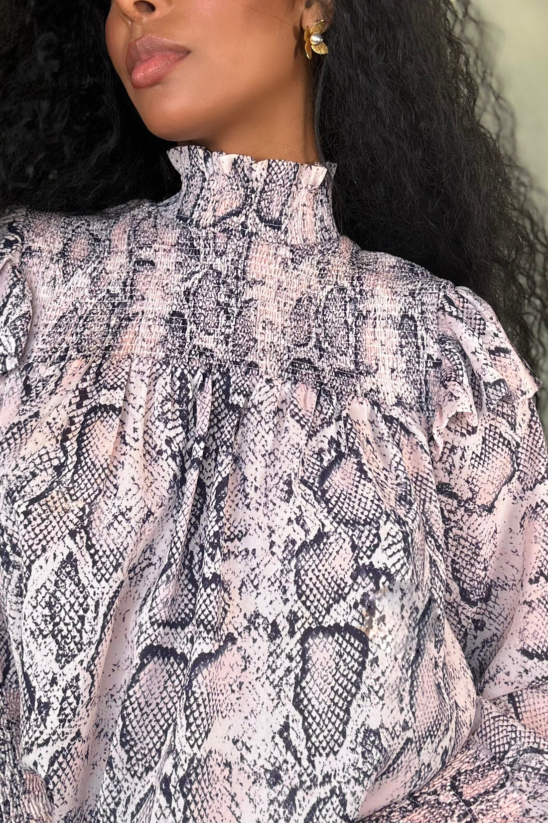 SNAKE SKIN BLOUSE