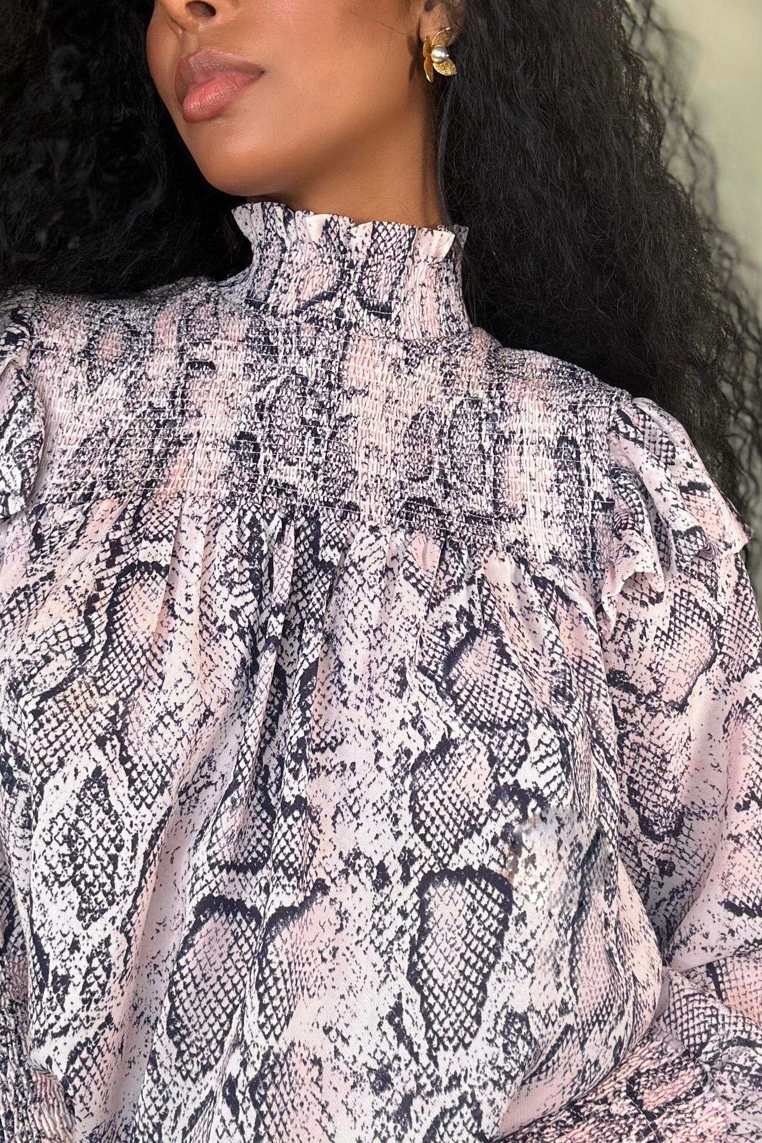 SNAKE SKIN BLOUSE