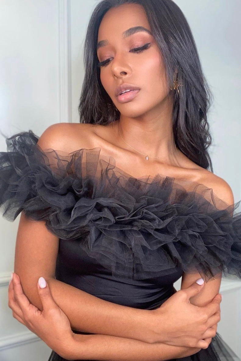 LYAH TULLE RUFFLE BODY