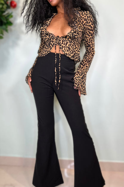 LACE UP FLARE
