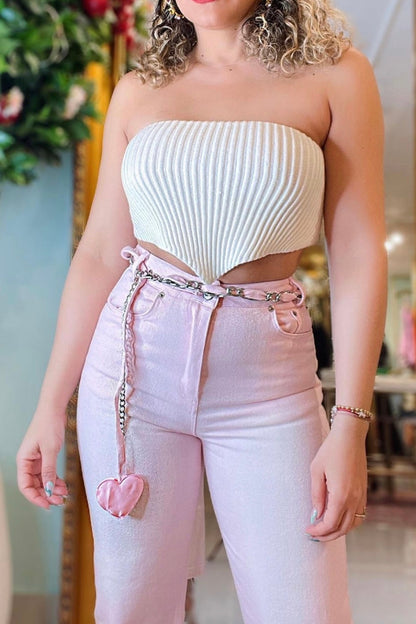 PINK HEART DENIM