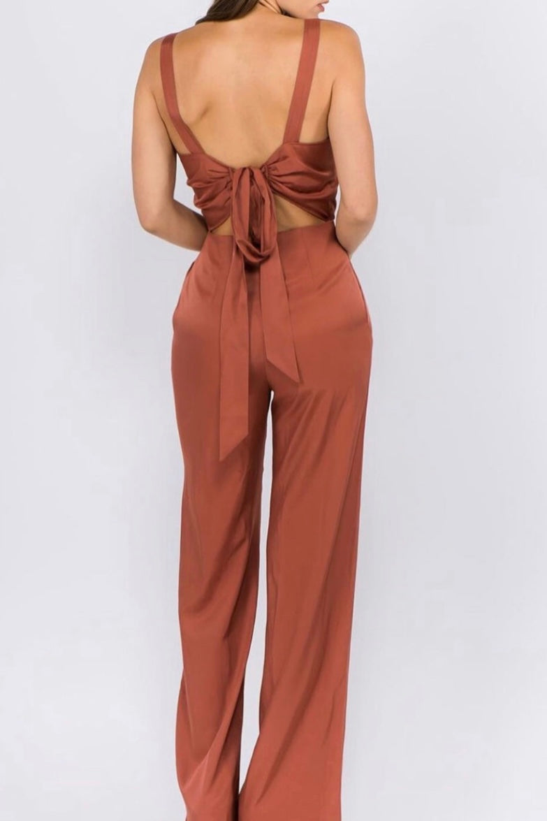 SIENNA BACK TIE JUMPSUIT