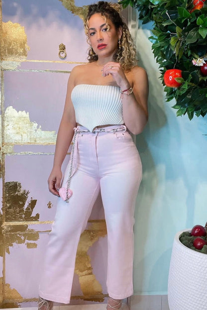 PINK HEART DENIM