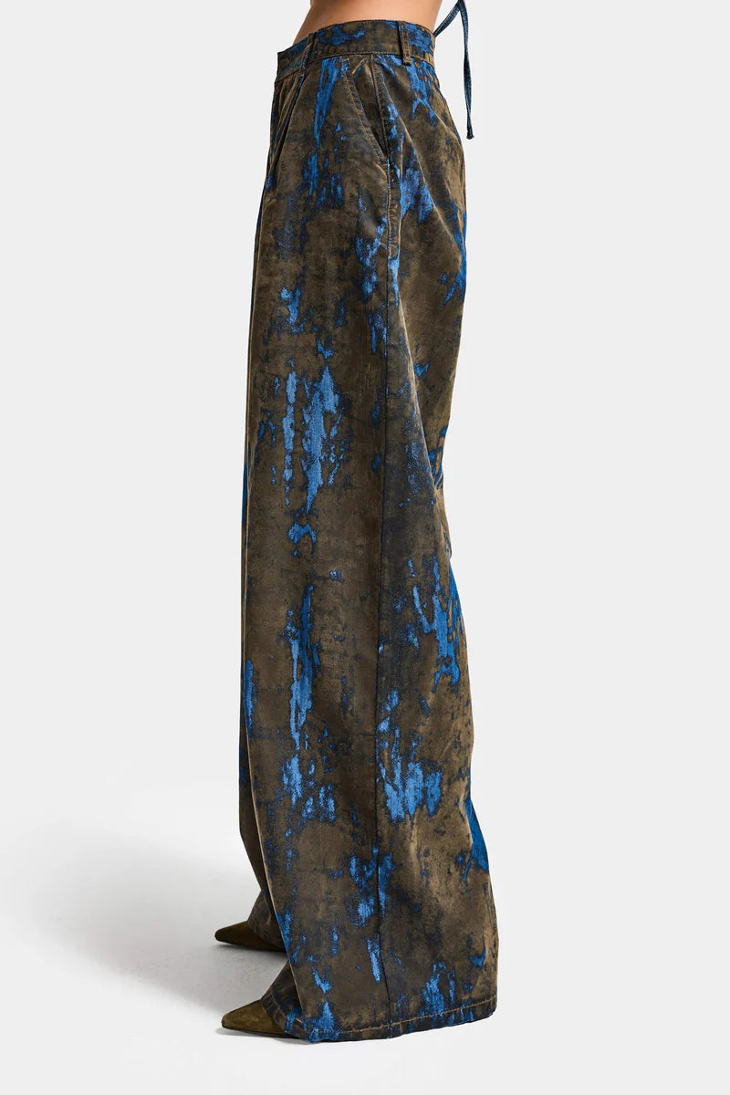 BOB BROWN VELVET DENIM PANT