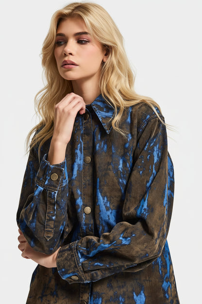 BOB BROWN VELVET DENIM TOP