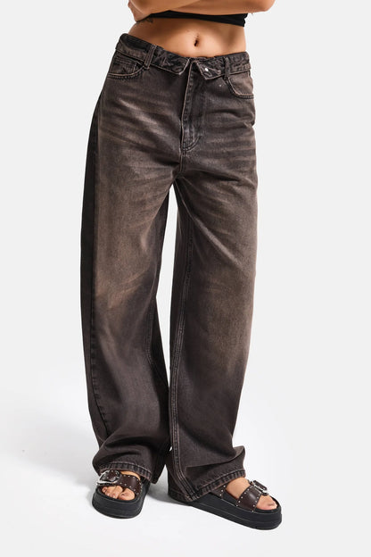 JORDI OPEN GREY WASH DENIM