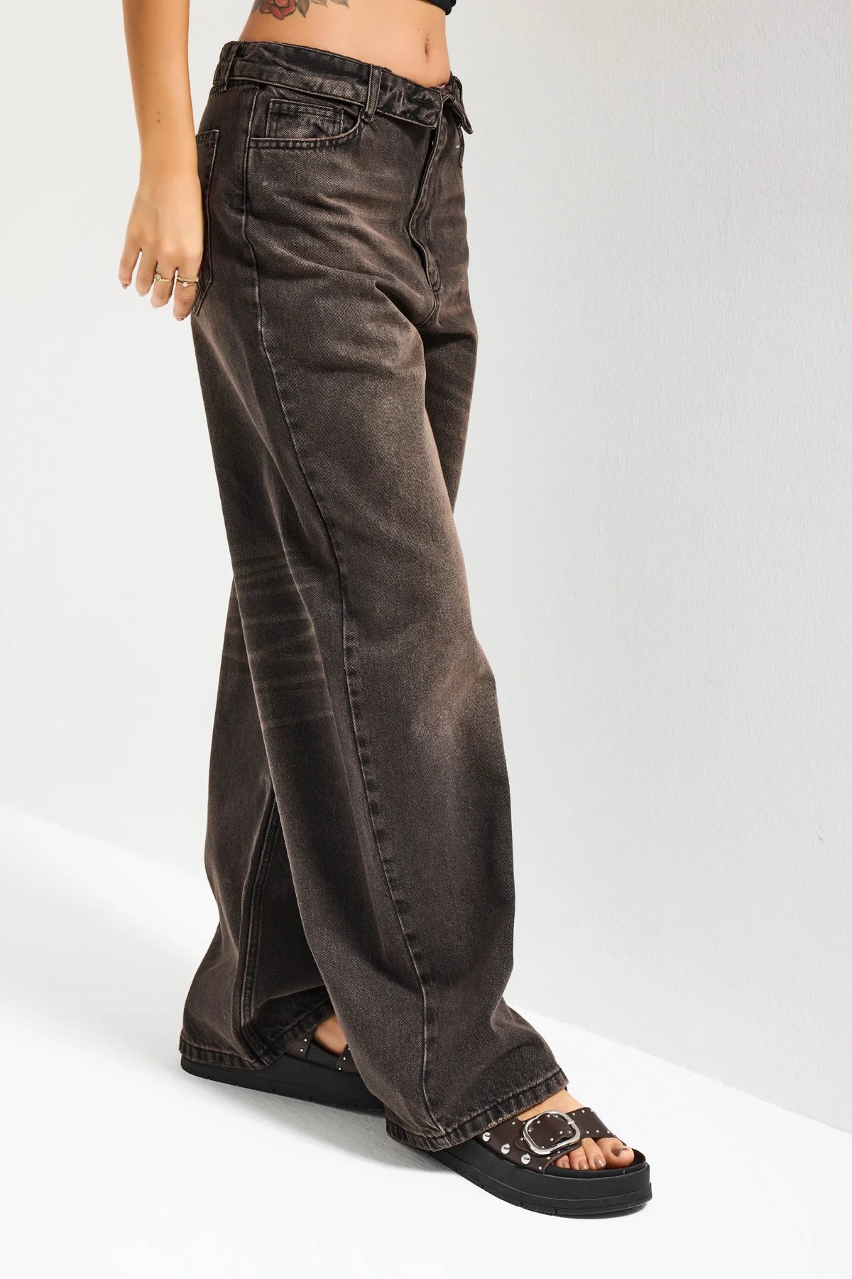 JORDI OPEN GREY WASH DENIM