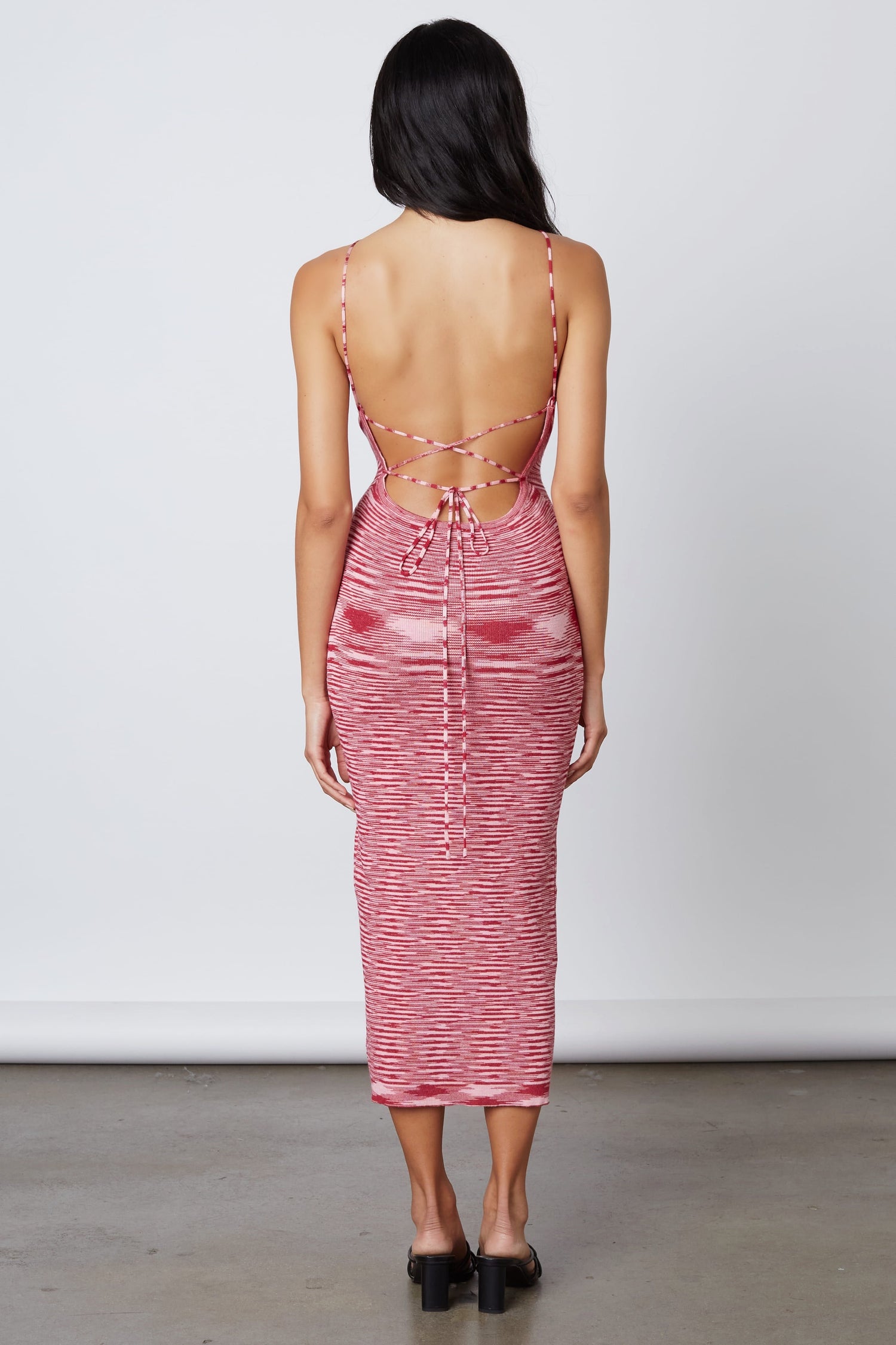 OPEN BACK MIDI DRESS