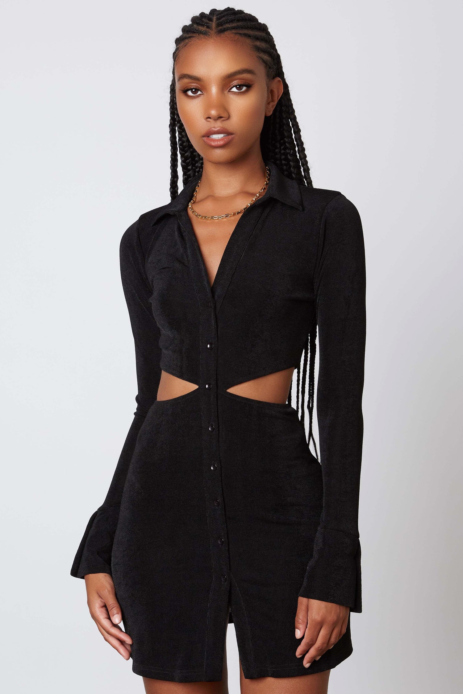 CUT OUT LONG SLEEVE MINI